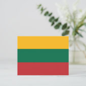 Litouwse vlag briefkaart (Staand voorkant)