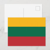 Litouwse vlag briefkaart (Voorkant / Achterkant)