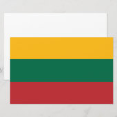 Litouwse vlag briefpapier (Voorkant / Achterkant)