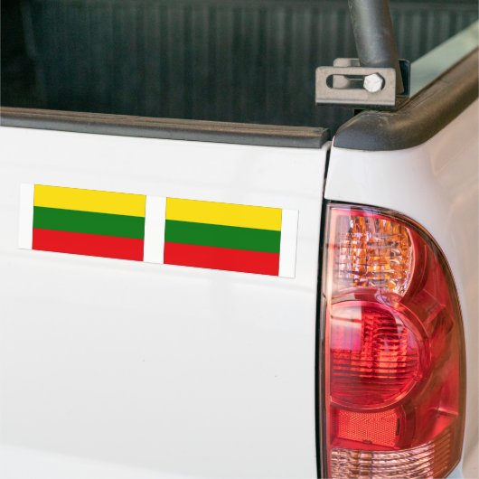 Litouwse vlag bumpersticker (Op Truck)