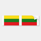 Litouwse vlag bumpersticker (Voorkant)