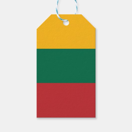 Litouwse vlag cadeaulabel (Voorkant)