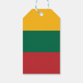 Litouwse vlag cadeaulabel (Achterkant)