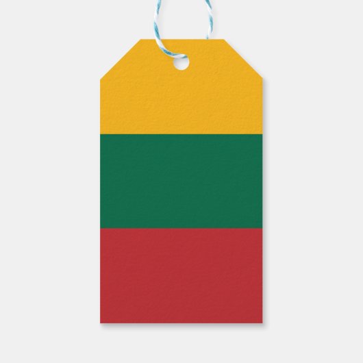 Litouwse vlag cadeaulabel (Achterkant)