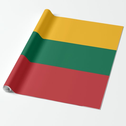 Litouwse vlag cadeaupapier (Uitgerold)