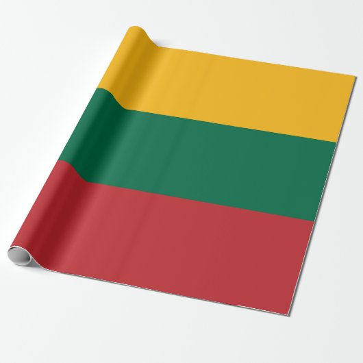 Litouwse vlag cadeaupapier (Uitgerold)