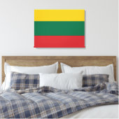 Litouwse vlag canvas afdruk (Insitu (Slaapkamer))