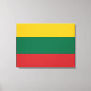 Litouwse vlag canvas afdruk