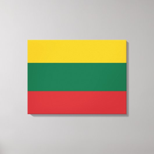 Litouwse vlag canvas afdruk (Voorkant)
