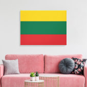 Litouwse vlag canvas afdruk (Insitu (Woonkamer))