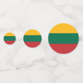 Litouwse vlag confetti (Achterkanten)