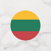 Litouwse vlag confetti (Kleine voorkant)