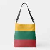 Litouwse vlag crossbody tas (Achterkant)
