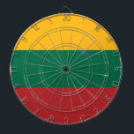 Litouwse vlag dartbord<br><div class="desc">Litouwse vlag</div>