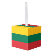 Litouwse vlag decoratie (Achter hoekig)