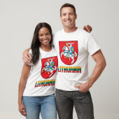 Litouwse vlag en wapenschild t-shirt (Unisex)