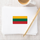 Litouwse vlag etiket (Insitu)