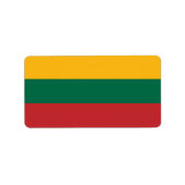 Litouwse vlag etiket (Voorkant)