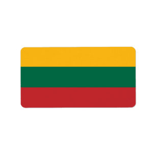 Litouwse vlag etiket