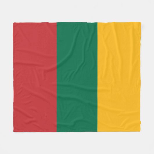Litouwse vlag fleece deken (Voorkant (Horizontaal))