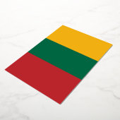Litouwse vlag folie uitnodiging (Gedraaid)
