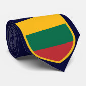 Litouwse vlag Gepersonaliseerd Stropdas (Opgerold)