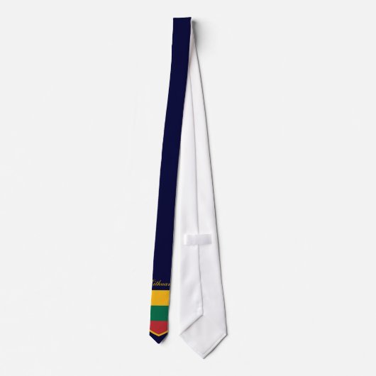 Litouwse vlag Gepersonaliseerd Stropdas (Achterkant)