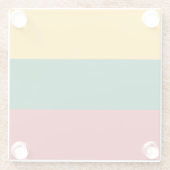 Litouwse vlag glazen onderzetter (Achterkant)