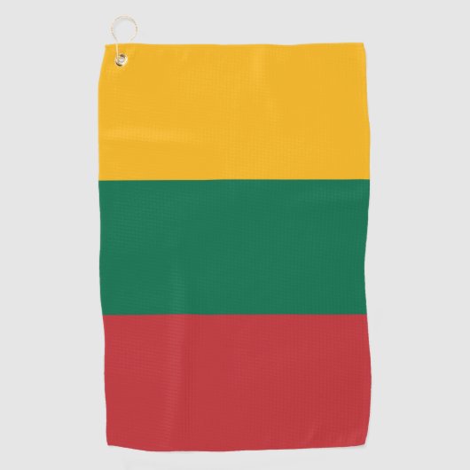 Litouwse vlag golfhanddoek (Voorkant)