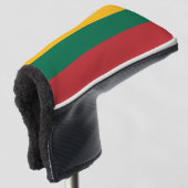 Litouwse vlag golfheadcover (3/4 voorkant)