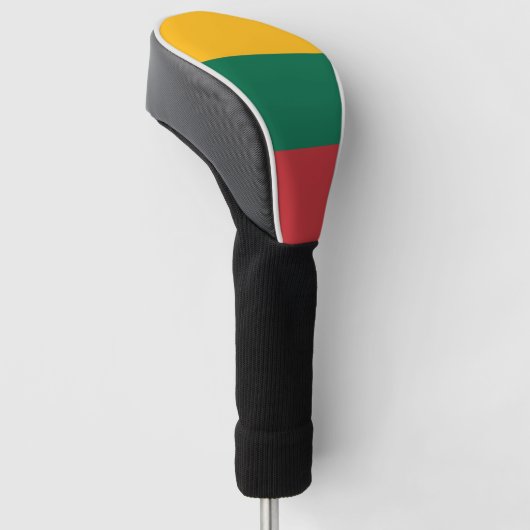 Litouwse vlag golfheadcover (Schuin)