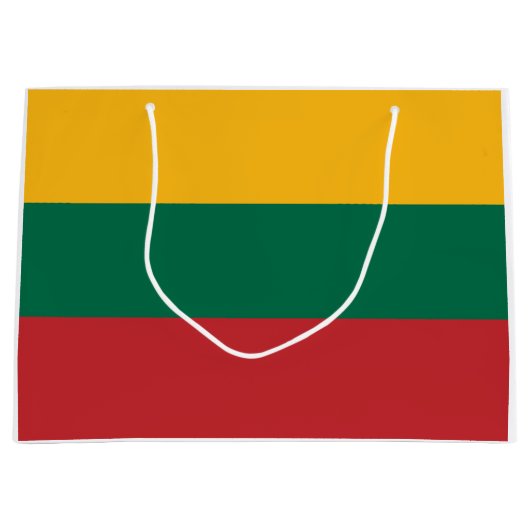 Litouwse vlag groot cadeauzakje (Voorkant)