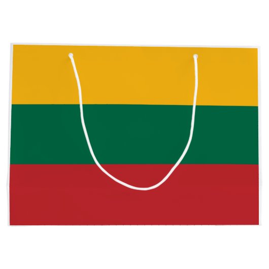 Litouwse vlag groot cadeauzakje (Achterkant)