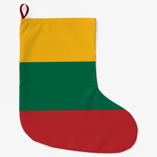 Litouwse vlag grote kerstsok (Voorkant)