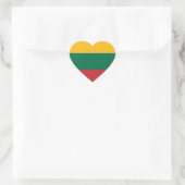 Litouwse vlag hart sticker (Tas)