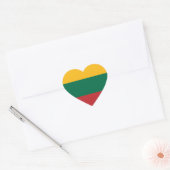 Litouwse vlag hart sticker (Envelop)