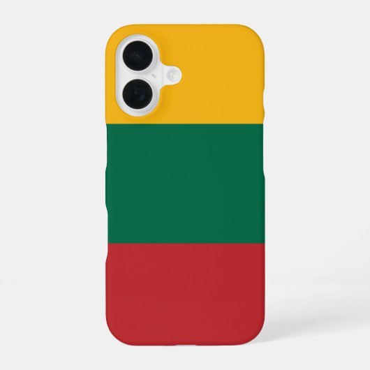 Litouwse vlag iPhone 16 hoesje (Achterkant)