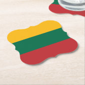 Litouwse vlag kartonnen onderzetters (Gekanteld)