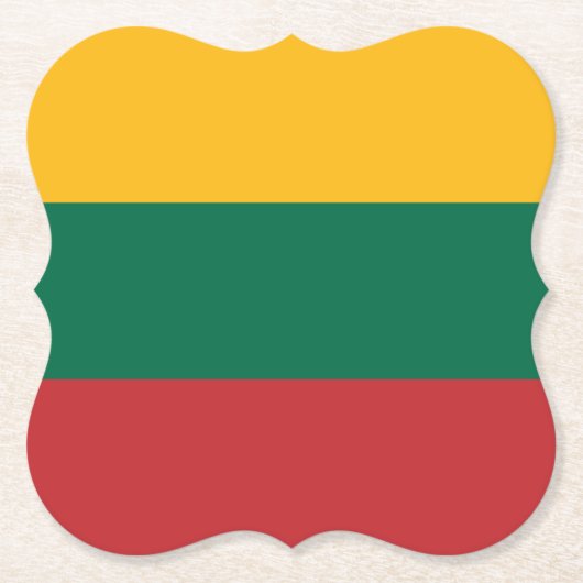 Litouwse vlag kartonnen onderzetters (Voorkant)