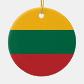 Litouwse vlag keramisch ornament (Voorkant)