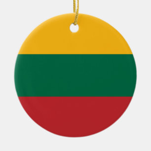 Litouwse vlag keramisch ornament