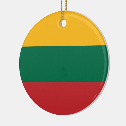 Litouwse vlag keramisch ornament (Links)