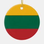 Litouwse vlag keramisch ornament (Voorkant)