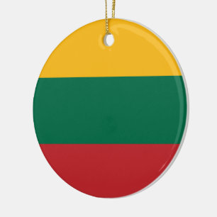 Litouwse vlag keramisch ornament