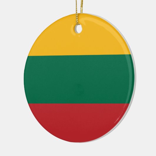 Litouwse vlag keramisch ornament (Links)