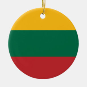 Litouwse vlag keramisch ornament