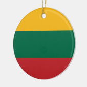 Litouwse vlag keramisch ornament (Links)