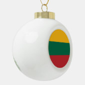 Litouwse vlag keramische bal ornament (Links)