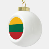 Litouwse vlag keramische bal ornament (Rechts)