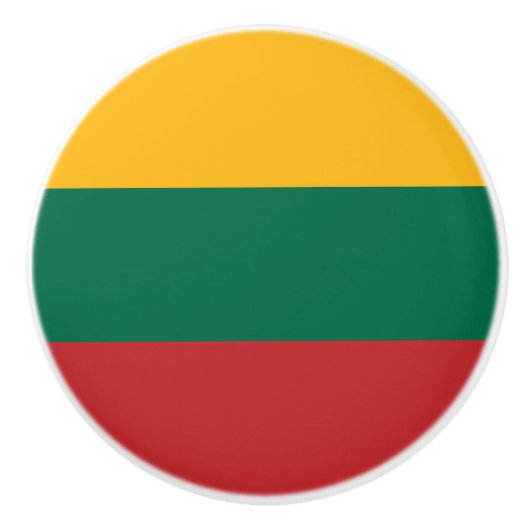Litouwse vlag keramische knop (Voorkant)